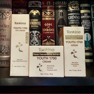 Tonkina Youth 1700 Essential Trio Set, Vietnamese Ginseng Anti-Aging Skin Care